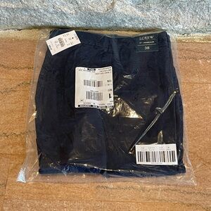 2020 J. Crew 7” Reade Flex Khaki Short Navy Blue Waist 38 NWT
